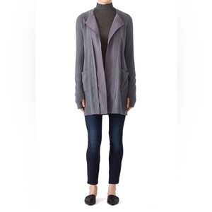Kaufmann Franco Gray Knit Sweater Jacket with *Pockets* | M